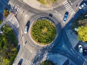 Roundabouts are an efficient way of traveling through an intersection over traditional traffic lights.
